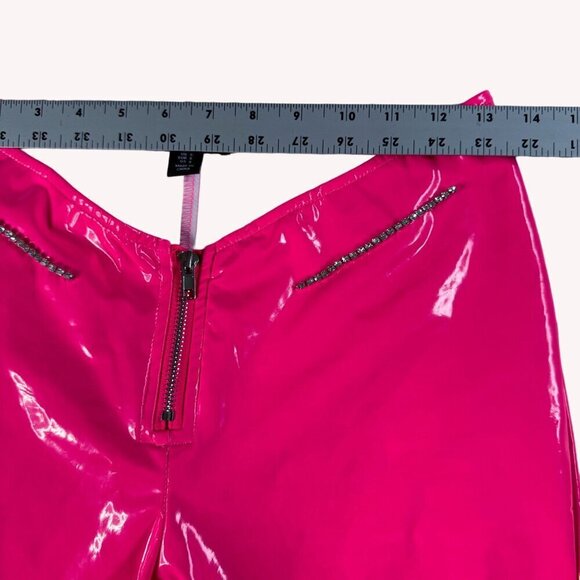 Pretty Little Thing Pink Cowgirl Size S‎ Sexy Bling Latex Party Rave Costume - Picture 14 of 16